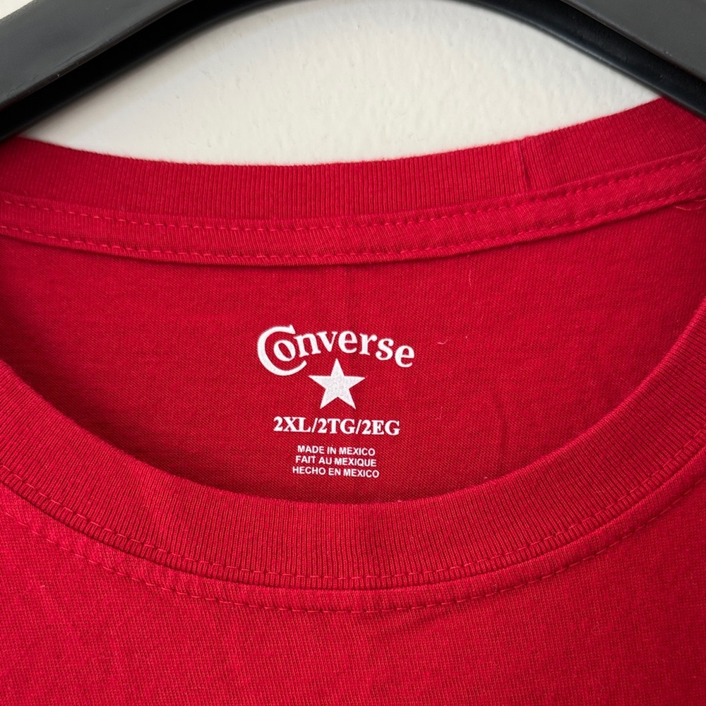 Converse All Star Red Tee Shirt - Picture 2 of 2
